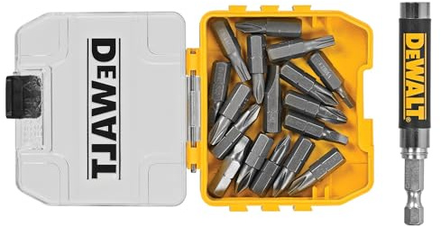 DEWALT 18 pc. Compact Magnetic Drive Guide Set, Yellow (DWAF2058CS)