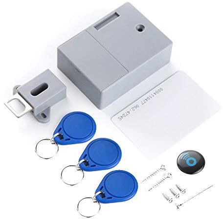 Splenssy Türschließer Batterie IC-Kartensensor Schrankschublade Intelligentes SmartLock DIY unsichtbares verstecktes digitales Schloss ohne perforiertes Loch