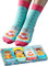 corimori Witzige, lässige Anime Baumwolle Socken 4er Set in plastikfreier Geschenk-Verpackung, Hamster, Otter, Igel, Maus, 36-42