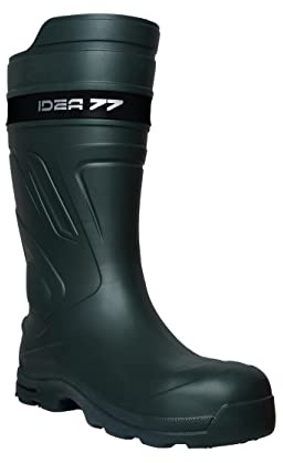 IDEA77 Stivali Antinfortunistici Ultraleggeri - ZEUS S5L SR CI FO (Verde, Sistema Taglie Calzature EU, Adulto, Numero, Media, 42)