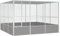 vidaXL Vogelkäfig Vogelhaus Voliere Grau 302,5x324,5x211,5cm Verzinkter Stahl