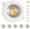 Wondlumi 10W Spot LED Encastrable Dimmable Extra Plat,4000K Blanc Neutre COB,850LM 220V,Trou 65-88mm,Spot de Plafond Blanc Pour Cuisine Chambre Salon Lot de 6