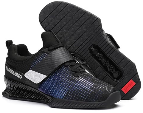 Zapatillas de Powerlifting para Entrenamientos Pesados,Zapatillas para Sentadillas para Hombre,Zapatillas de Halterofilia para Levantamiento de Potencia Culturismo,Trainer,Zapatos de Fitness,39-46 EU