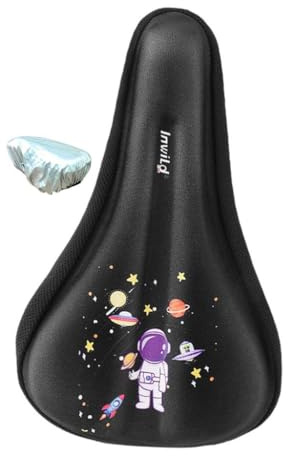 harayaa Coussin de Selle pour vélo Enfant, Housse de siège résistante à l'eau et, M Astronaute