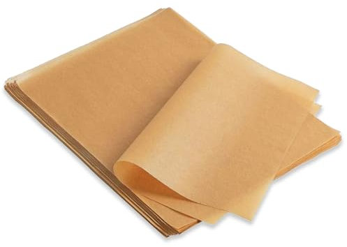 Baking Paper Sheets, 100 PCS Non Stick Parchment Paper Sheet 40x30cm Greaseproof Paper Sheets Pre-Cut Parchment Paper Food Papers for Pizza BBQ Baking Cookies