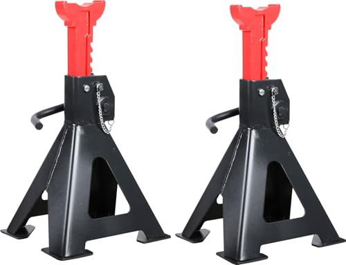 KS Tools 160.1260 Performance Lot de 2 chandelles d'essieu en Acier avec réglage Rapide 12 000 kg