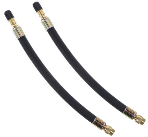 simarro Lot de 2 rallonges de tige de valve, adaptateur de valve de pneu flexible de 20 cm pour camping-car, vélo, moto, scooter et compresseur d'air portable