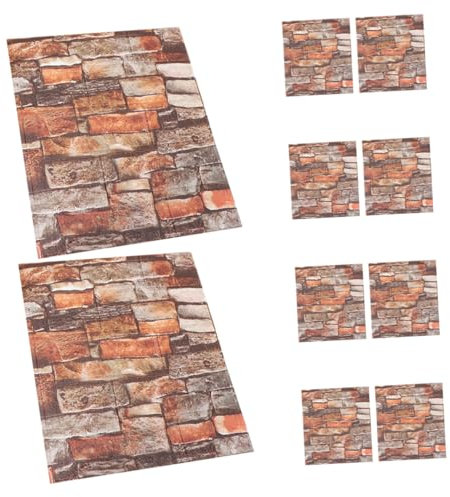 Gadpiparty 10pièces Carreaux Décoratifs Imitation De Autocollants Muraux Pour Cuisine Salle De Bain Salon Lot De Stickers