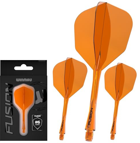 WINMAU Darts - Fusion Integrerat flyg- och axelsystem - No.2 Form och design - Finns i kort, mellan och medium - Finns i olika färger