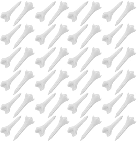 HOLIDYOYO 50 Tee da Golf in Plastica Corti 39mm Punta a 4 Punte, Supporto Stabile per Allenamento Indoor e Outdoor, Accessori Golf per Uomo, Confezione da 50 Pezzi
