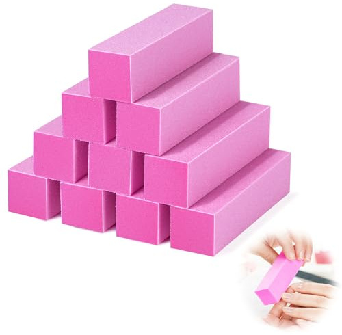 AOOSA 10PCS Bloque Pulidor Uñas, Bloque Profesional para Pulir y Pulir Uñas
