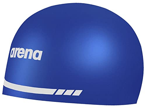 Arena 3D Soft USA Unisex Adult Silicone Swim Cap for Men and Women Swimming Pool Practice and Racing Swim Kit, Royal Blue, Medium