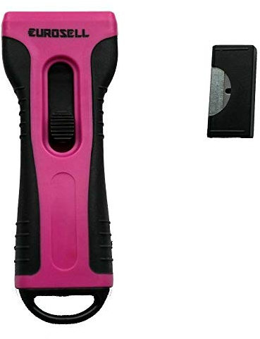 TronicXL Rascador de vitrocerámica prémium para vitrocerámica de vidrio y cerámica, ergonómico, compatible con Bosch, Miele, Siemens, AEG Bauknecht, Bomann, color rosa