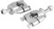 Changor Abrazaderas fijas para manillar de moto, soporte para manillar resistente Riser 7/8 pulgadas, soporte para manillar de aleación de aluminio, 1 par para manillar de moto de 22 mm (plata)