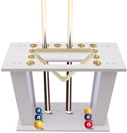 Futchoy 16-Loch Billard Queue Halter, Pool Queue Rack für Billardstangen/Fischstäbe, Queueständer, Billard zubehör für Heim/Bar/Club