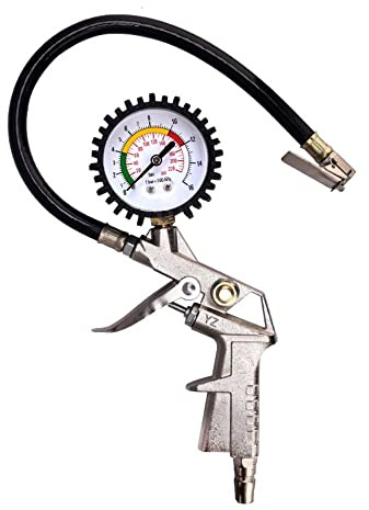 Tire Inflator, 220psi Air Tyre Car Line Inflator Gauge Pump Pressure Compressor Tester Van
