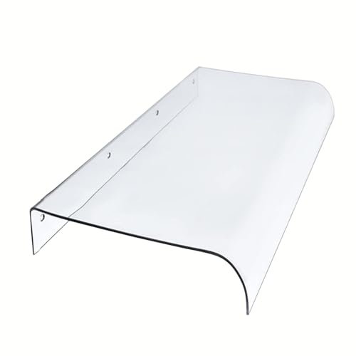 Vordach für Haustür 40cm 60cm 70cm 90cm 100cm 120cm 140cm 180cm 200cm 280cm 300cm 420cm Haustürvordach aus Polycarbonat klar Überdachung Türdach Pultbogenvordach (Größe : 40x50cm)