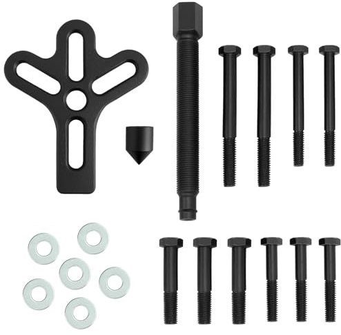 QWORK® 13 Pezzi Kit estrattore per Volante, Harmonic Balancer, estrattore per volano