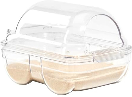 Syrian Hamster Gerbil Sand Bath Syrian,Sand for Hamster Bathing Granule Bathroom,Gerbil Bedding,Container Small Animal Sauna Sandpit for Dwarf Gerbils Rat Chipmunk,Hamsters Bath Room,Hamsters Toilet
