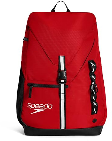 Speedo Zaini unisex per adulti, 35 l, rosso, taglia unica