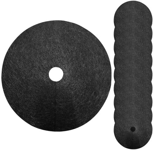 Tapis De Protection Contre Les Mauvaises Herbes - Anneaux De Paillage Rond | Anneaux Ronds De Protection Des Arbres | Disques De Paillage Pour Arbre | Tapis Anti-Mauvaises Herbes Pour Arbres