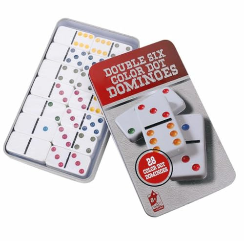 GUTEINTE Domino Double Six 28 Pezzi, Domino Gioco di Puzzle Giocattolo Gioco Educazione per Bambini Adult
