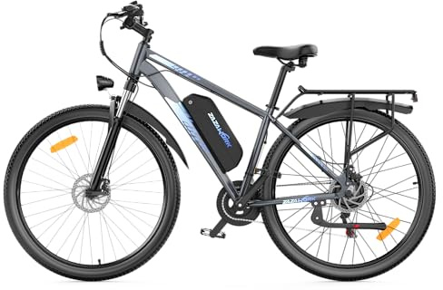 TIGUOWISH Cheevalry Men's Electric Bike - Adult Electric Mountain e Bike Removable Battery 48V18.6AH - Brushless Motor - 29 Inch Tires - Range 100-120km
