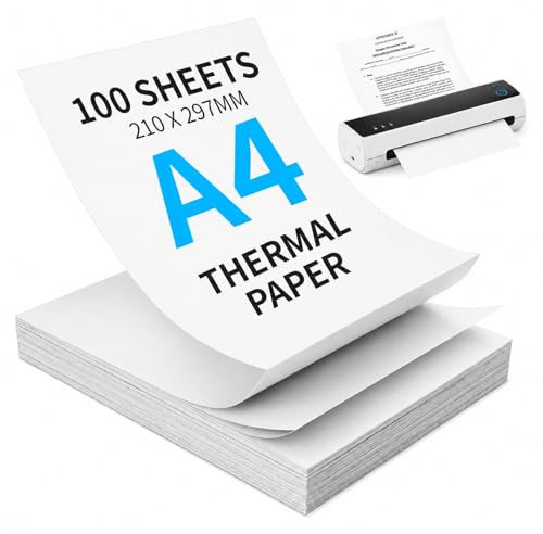 100 Sheets A4 Thermal Printer Paper Folding A4 Printer Paper 65gsm