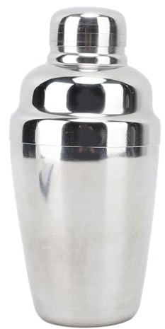 TIKATARER Cocktailshaker i Rostfritt Stål, Cocktaildrinkshakermixer för Barrestaurang, med Greppvänligt Handtag och Exakt Hällpip, Måttlig Kapacitet (250 ml)