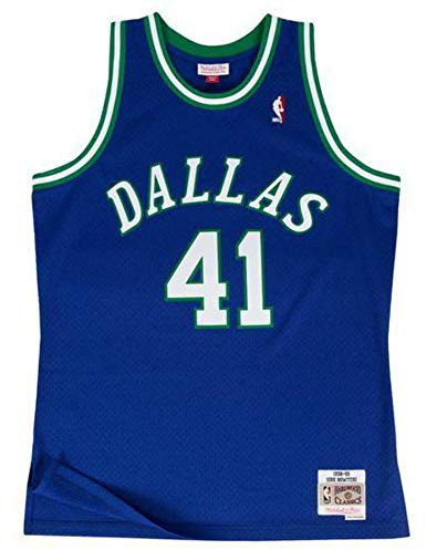Mitchell & Ness Herren Shirt Dallas Mavericks Royalblau S