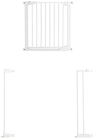 Munchkin Stair Gate, Auto Close Toddler & Baby Gate, Stair Gate Pressure Fit Baby or Dog Gate, Baby Safety Gate for Stairs & Doorways, Easy Install No-Screws Child Gate, 96-103cm, White
