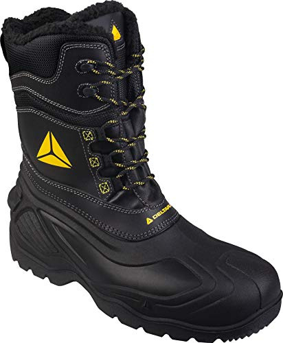 Deltaplus Eskimo Mens Waterproof Tall Safety Composite Toe/Midsole Boots UK 10 / EU 44 Black