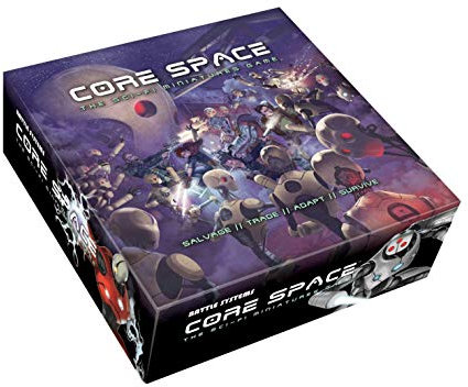 Battle Systems BSGCSC001 Core Space Starter Set – 20 x 28 mm Miniaturen – Brettspiel – Neopren-Spielmatte – modulares 3D Gelände