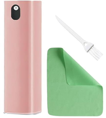 1 Stück Bildschirmreiniger, 1 Stück Wischtuch Und 1 Stück Bürste, Reinigungsset Für Verschiedene Gerätebildschirme, Reinigungswerkzeug-Zubehör (Rosa)