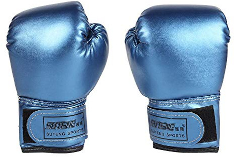 AZURAOKEY Gants de boxe pour enfants, gants de boxe, gants de boxe en cuir PU, éponge, muay thaï, gants de compétition, gants de compétition, gants professionnels respirants pour enfants pour sac de