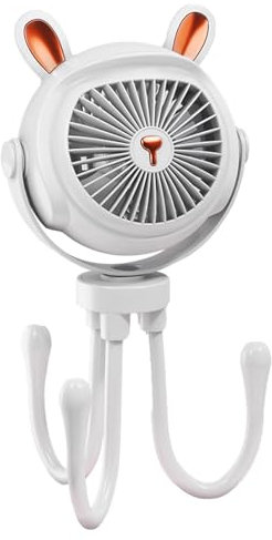 Ventilador De Carrito - Ventilador Octopus | Ventilador Eléctrico | Ventilador Eléctrico USB Con Trípode | Ventilador Portátil De Mano Para Cochecito | Herramienta De Enfriamiento De Batería De 5