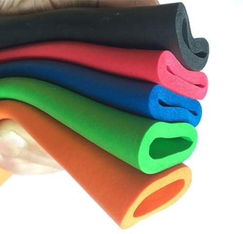 Tubo Espuma Aislante Flexible, Aislamiento De Tubería Aire Acondicionado, Manguera De Espuma para Mango Agarre Soporte Impermeable Anticongelante Coquilla(Blue,ID12mmx5mmx100cm)
