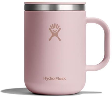 Hydro Flask Coffee Mug – Insulated Stainless Steel, Non Spill, Leak Resistant Travel Mug 24 Oz Trillium Pink