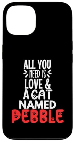 Cat Name Pebble Design - All You Need is Love! Case for iPhone 13
