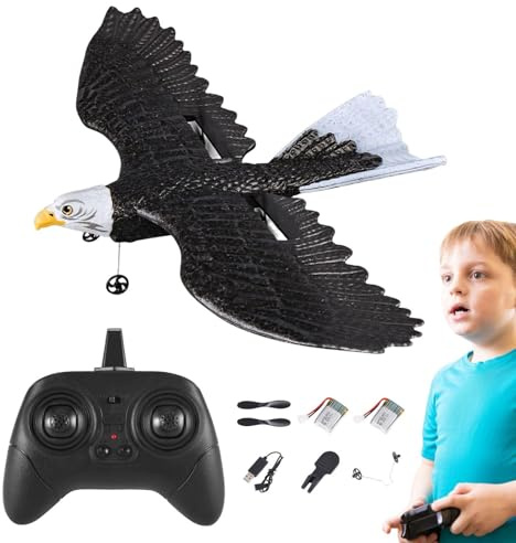 LearnLyrics A Forma Di Rc - Aerei Eagle-Rc Per Adulti, Eagle Telecomandato 2.4GHZ 2CH, Eagle Con Apertura Alare 2.4G Radiocomandato Telecomando Hobby Aliante In Schiuma Ragazzi Giocattoli