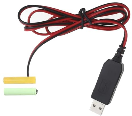 Battery Eliminators AA - Câble convertisseur USB - Cordon compact, adaptateur de sortie stable, module de liaison énergétique fiable, performance de charge améliorée, circuit principal Go