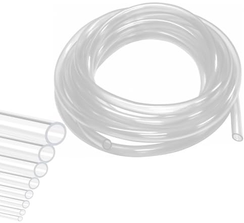 Silikonslang, flexibel slang 12 mm innerdiameter transparenta slangar livsmedelssäker, bensinslang vattenslang akvarieslang kondenslang, inre Ø 12 mm, yttre Ø 16 mm, längd 3 m