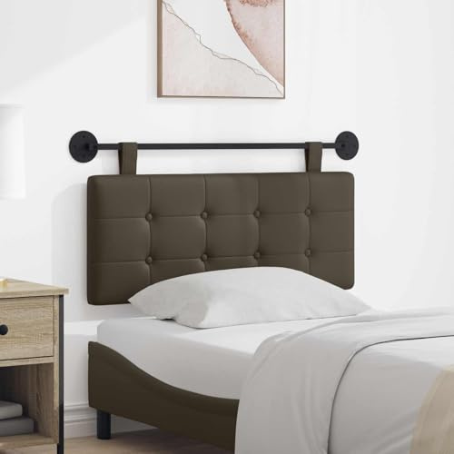 LoogCape Hängande huvudgavel av konstläder med vadderat ryggstöd, väggmontering, 110 x 55 cm, mångsidig som väggkudde och sänghuvud för sovrum och resårsäng