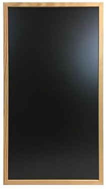 Ardoise murale cadre carré en bois brut dimensions 100 x 55 cm - Fabrication française