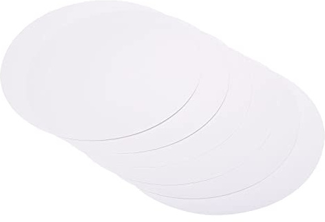 PATIKIL 7.9 Rotondo Cartone Carta, 20 pz Bianco Disco Cerchi Fette per Festa Decorazioni Fai da Te Artigianato Arti Disegno Pittura Scrittura, Bianco