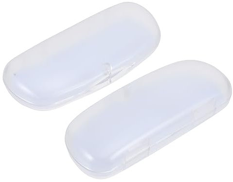 GALPADA 2 Stücke Boxen Brillenetui gafas transparentes para hombre reisen Sonnenbrille Kopfhörerständer Brillenbehälter Brillenhalter durchscheinend Gläser transparente Box Schutzbox Mann
