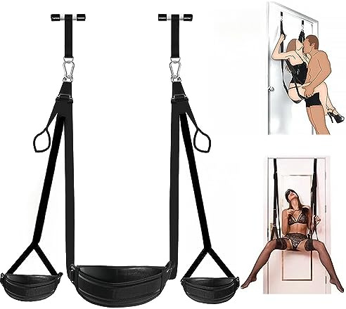 Sex Swing Door Sex Swing with Seat Erotic Toys for Couples,Leather Sex Strap Bondage Restraints for Adult Toys,BDSM Bondage Restraints Sex Love Slings with Adjustable Straps,Sex Swing Couples Sweater