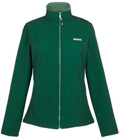 Regatta Chaqueta Connie V Softshell resistente al viento para mujer, capa intermedia repelente al agua en tela elástica tejida, perfecta para exteriores, caminar, senderismo y camping