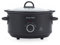 Salter Kuro 3.5L Slow Cooker – Electric Cooking Pot, 3 Heat Settings, Keep Warm Function, Dishwasher Safe Removable Ceramic Pot, Tempered Glass Lid, Cool-Touch Handles, 200W, Black, EK6249MBLK