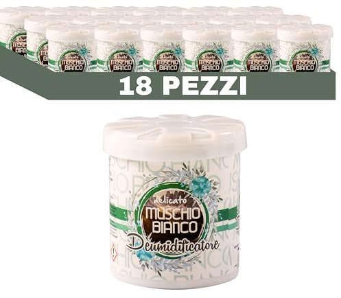 Deumidificatore Armadio Profumato Antimuffa e Assorbi Umidità 12x300ml, Ideale per Bagno, Casa e Ambienti con Muffa Stop (Muschio)